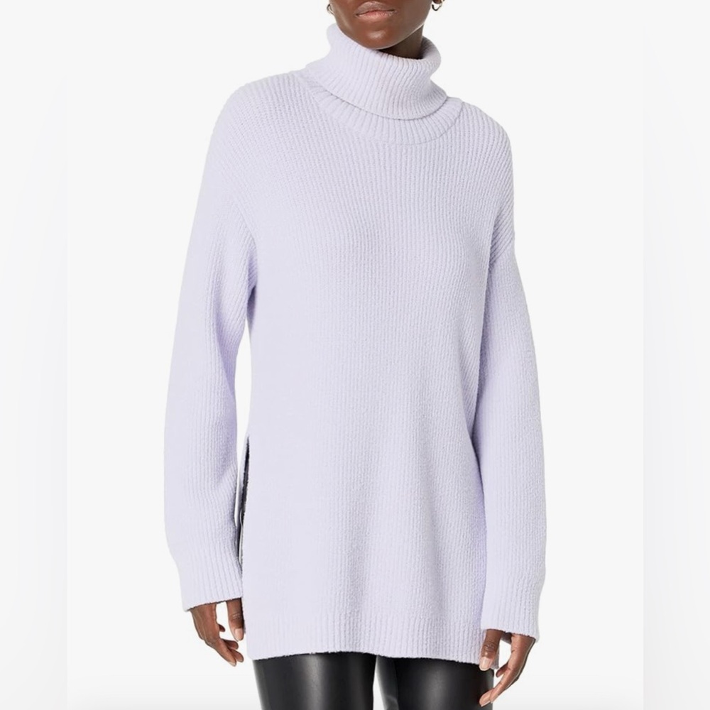 Lavender Turtleneck Sweater